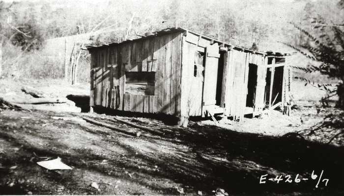 Old wooden chicken house