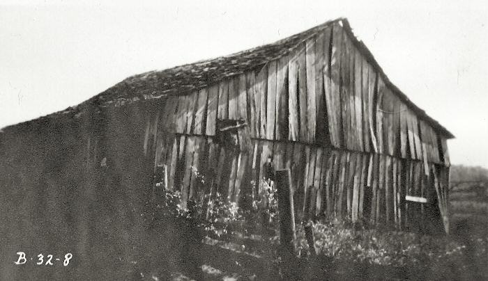 Old wooden barn in poor condition