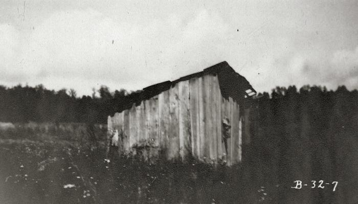 Old wooden structure used as a poultry house