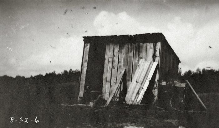 Old wooden outdoor building in poor condition that was once used as a shop
