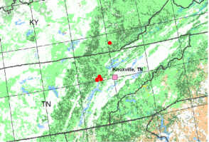 Map of Eastern and Middle Tennessee
